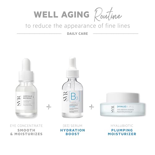 SVR [B3] Concentrate Hydra Plumping Face Serum With Niacinamide And 3 Types Of Hyaluronic Acid. Moisturize, Visibly Plumps And Reduces The Appearance Of Fine Lines. Fragrance Free Care, 1 Fl.oz.
