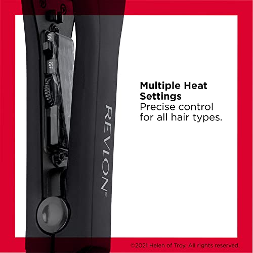 Revlon Smooth and Straight Ceramic Flat Iron | Fast Results, Smooth Styles,1.5 Inch (Pack of 1)