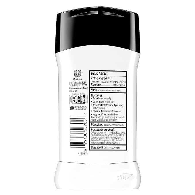 Degree Deodorant 2.7 Ounce Mens Ultra Clear Black & White (79ml) (2 Pack)