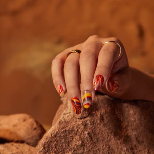 OPI Nail Lacquer, Red-Veal Your Truth, Red Nail Polish, Fall Wonders Collection, 0.5 fl oz