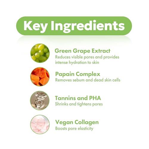 FRUDIA Green Grape Pore Control Face Cream, Vegan Korean Face Moisturizer w/81% Green Grape Extract, Tannin Pore Complex & Anti Sebum P for Pore Minimizing (0.35 fl oz)