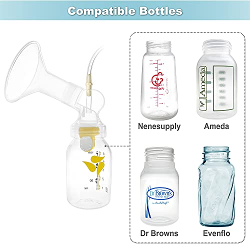 Nenesupply Pump Parts with 17mm Flanges Compatible with Medela Pump in Style Breastpump Not Original Medela Pump Parts Include Compatible Flange Breastshield Connector Valve Membrane Tubing
