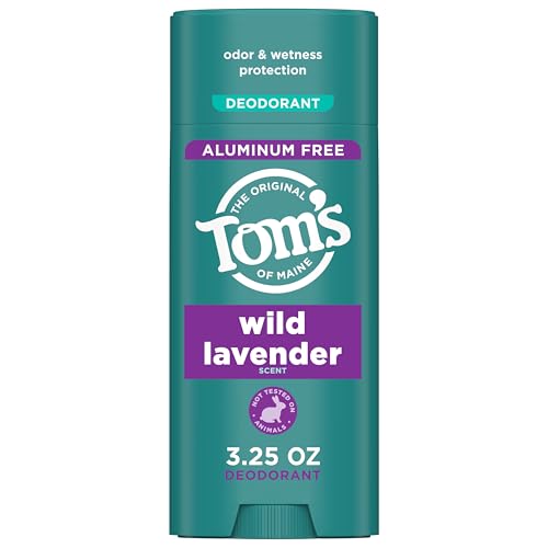 Tom’s of Maine Wild Lavender Natural Deodorant for Women and Men, Aluminum Free, 3.25 oz