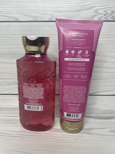 Bath & Body Works Covered In Roses Ultimate Hydration Body Cream and Body Gel Wash 2 Piece Set
