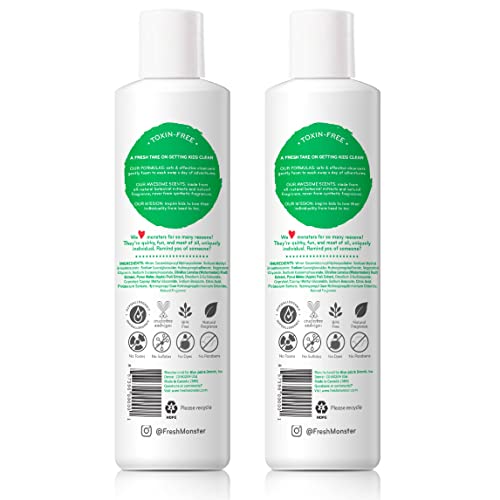 Fresh Monster Toxin-free Hypoallergenic 2-in-1 Kids Shampoo & Conditioner, Watermelon, 2 Count