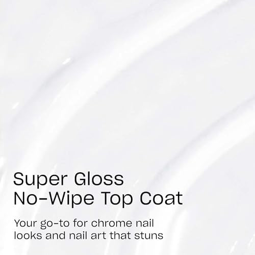OPI GelColor Super Gloss No Wipe Top Coat | Gel Nail Polish No Wipe Top Coat | For Nail Art, Chrome, High Gloss Shine
