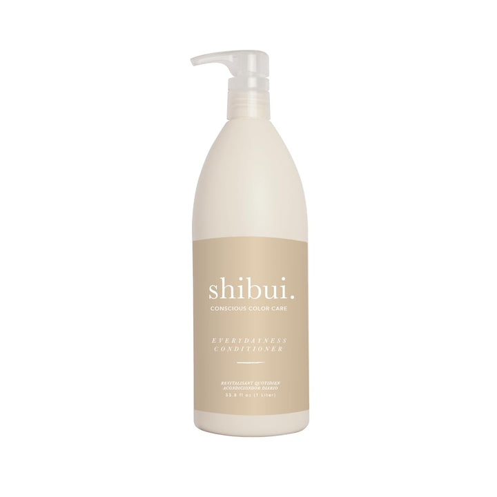 SHIBUI Everydayness Conditioner, Lightweight Hydration & Color Protection with Peach & Babassu Oils for Fine to Medium Hair, Color-Safe & Silicone-Free, 33.8 Fl Oz