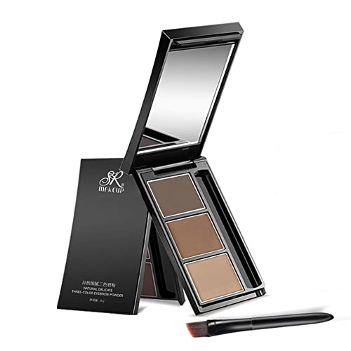 Eyebrow powder three-color eyebrow palette beauty contour eyebrow pencil professional eye makeup eyebrow filler1