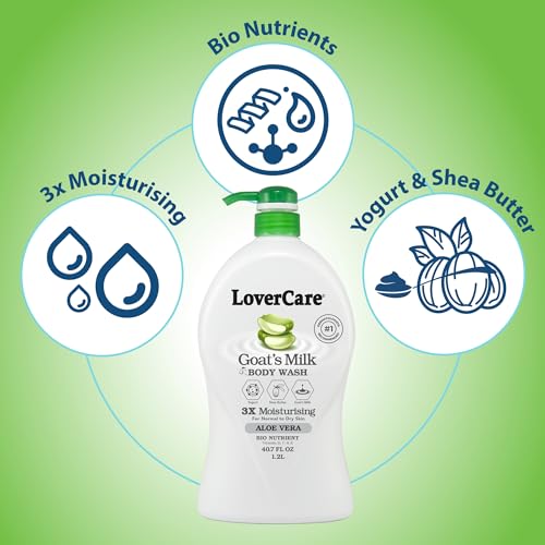 Lover's Care Goat's Milk Shower Cream 3x Moisturising plus Bio Nutrient (Aloe Vera)