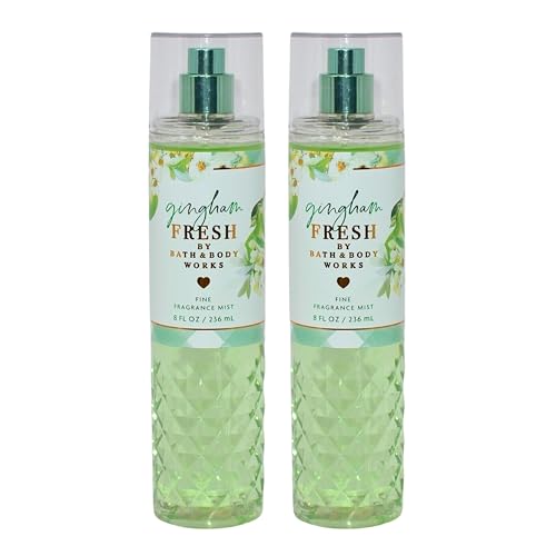 Bath & Body Works Fine Fragrance Mists, Set of 2, 8oz Each Bottle (Gingham Fresh)