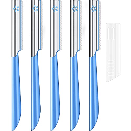 Women Facial Razor for Hair Removal - Dermaplaning Tool Peach Fuzz Trimmer, Fine Hair Remover Eyebrow Razors and Dermaplane Face Shavers Women's Exfoliating for Sensitive Skin Essential Travel