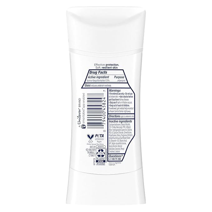Dove Advanced Care Deodorant Stick Apple & White Tea with 72-hour Sweat & Odor Protection, 2.6 oz (Pack Of 3)