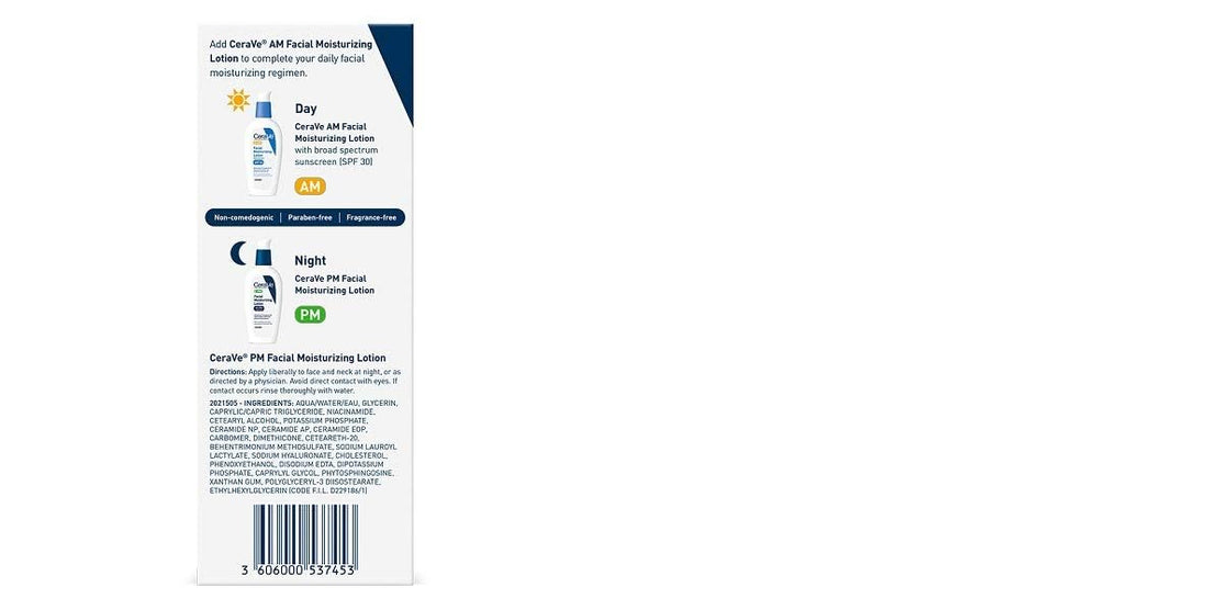 Cerave PM Facial Moisturizing Lotion 3 Oz. - 1 Pack
