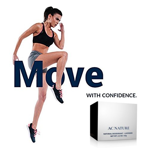 AC NATURE 100% Natural Lavender Deodorant Cream, Aluminum, Alcohol and Paraben Free, Scented with Organic Essential Oils for Women and Men, 2.2 oz.