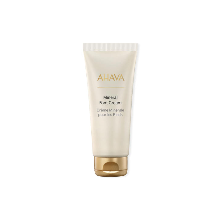 AHAVA Dead Sea Water Mineral Foot Cream - Nourishes & Hydrates Dry Soles, Prevents Cracks & Irritations, with Witch Hazel Leaf, Osmoter blend, Jojoba, Avocado, Sweet Almond & Wheat Germ Oil, 3.4 Fl.Oz