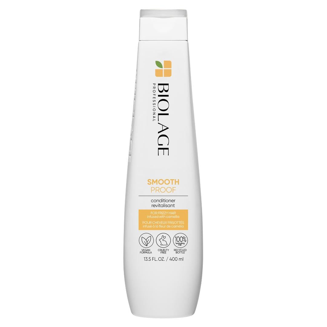 Biolage Smooth Proof Conditioner | Provides Humidity Control & Anti-Frizz Smoothness | For Frizzy Hair | Paraben & Silicone-Free | Veganâ€‹ | 13.5 Fl. Oz