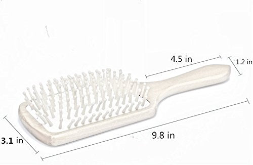 JYHY Keratin Oil Infused Natural Wooden Massage Hair paddle Brush/Beauty SPA Massager Massage Comb/Big Size Hair Detangler Brush Improve Hair Growth,Metal Pins