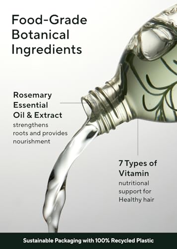 AROMATICA Root Enhancer Rosemary oil for hair growth – Flaky & Itchy & Dry Scalp Treatment – Hair Oil for Scalp Exfoliator & Detox – Free from Sulfate, Silicone, and Paraben (3.38oz)