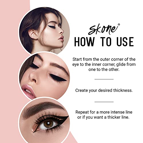 Skone Insanely Intense Tattooed Eyeliner (Jet Black)