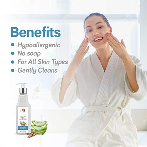 Pili Natural Syndet - Gentle Skin Cleanser With Oatmeal And Aloe Vera - Hypoallergenic Cleanser For Sensitive Skin - Syndet