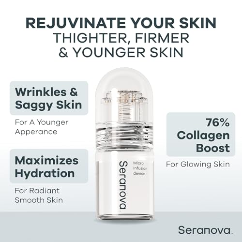 Seranova Micro Infusion for Skin Care, Facial Moisturizing Essence, Serum Smooth Skin Facial Serum for All Skin Types, 1-Month Supply