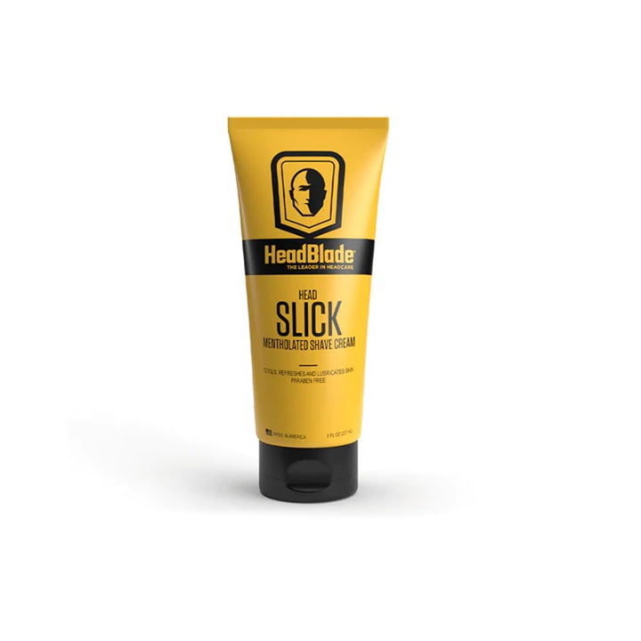 HeadBlade HeadSlick Shave Cream, Mentholated, 8 fl oz (237 ml) (Pack of 3)