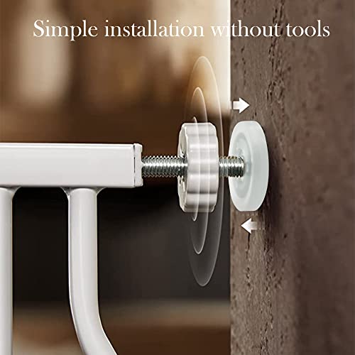 4 Pack Pressure Gates Threaded Spindle Rods M8 (8 mm), Baby Gates Accessory Screw Bolts Kit Fit for All Pressure Mounted Walk thru Gates (8mm 4 Pack)