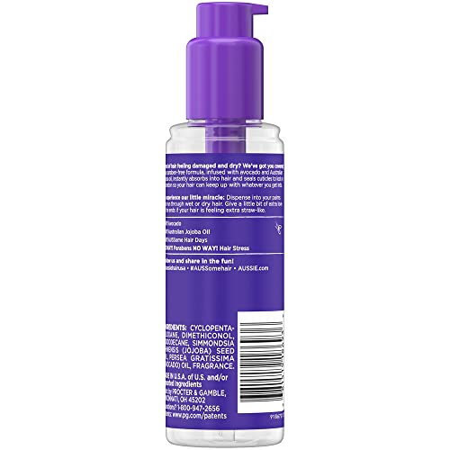 Aussie Miracle Moist Intense Hydration Oil With Jojoba Oil 3.2 Oz