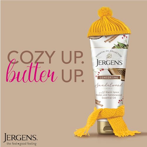 Jergens Sandalwood Body Butter Lotion, Moisturizer Infused with Sandalwood Essential Oil, For All Skin Types, 7 Oz