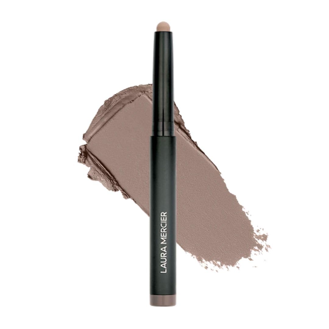 Laura Mercier Caviar Stick Cream Eyeshadow: Matte Finish, 24HR Wear, Long Lasting, Rich Color, Easily Blendable and Buildable, Waterproof, Hyaluronic Acid Infused, Eyeshadow Stick Set, Cobblestone