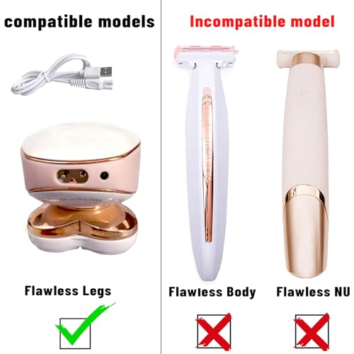 Shaver for Women USB Charging Cable for Finishing Touch Flawless Body Rechargeable Ladies Shaver and Trimmer Replacement Charger