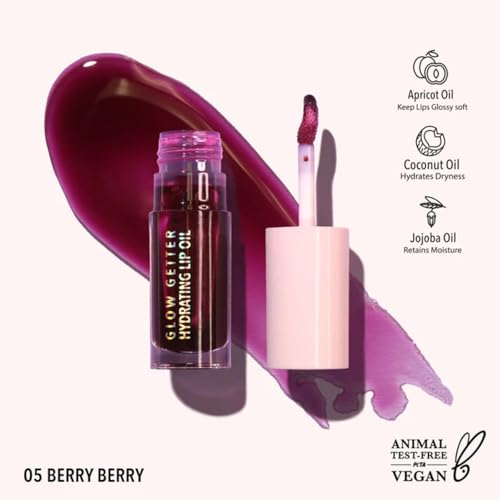 Moira Glow Getter Hydrating Lip Oil (005, Berry Berry)
