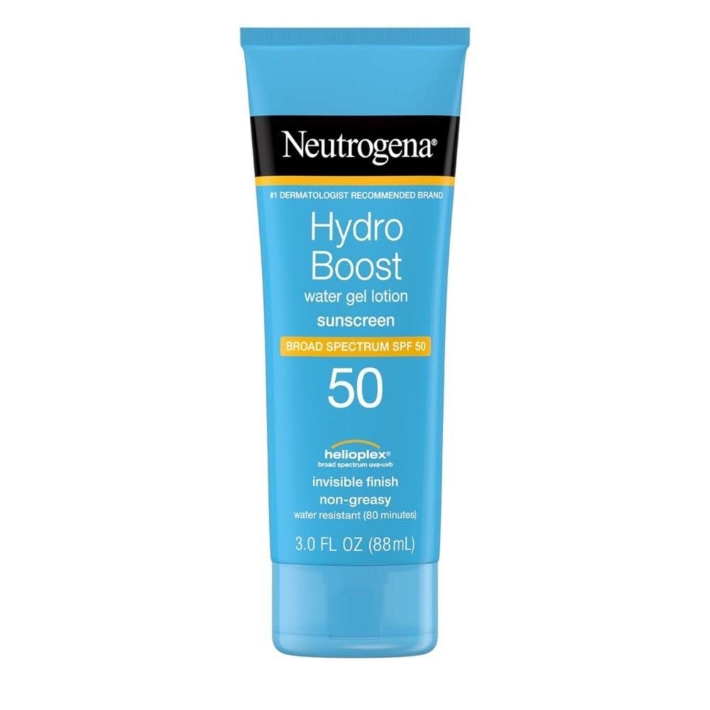 Neutrogena Hydro Boost, Water Gel Lotion Sunscreen, SPF 50, 3 fl oz (88 ml)