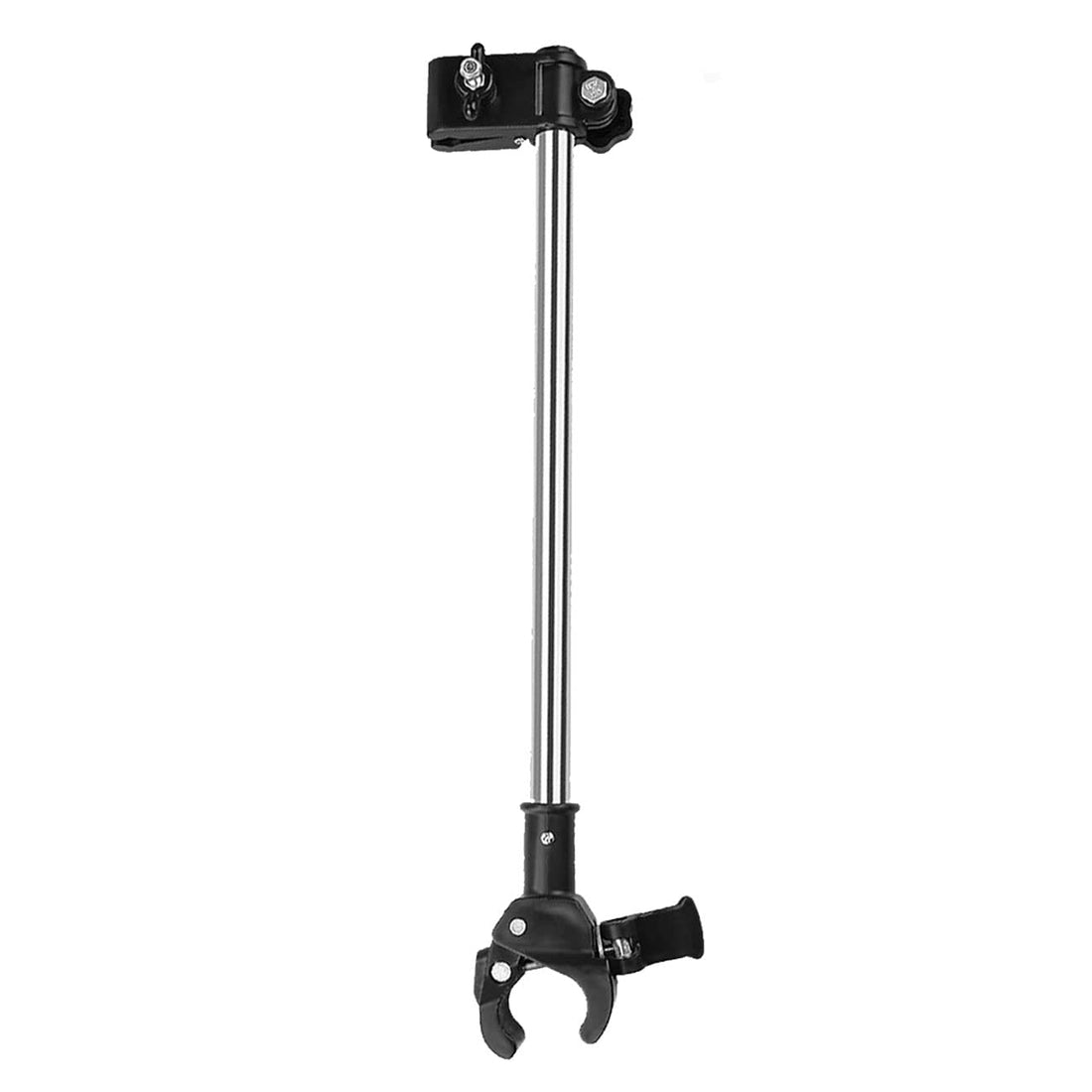 Umbrella Mount Holder, Adjustable Umbrella Mount Stand No Need Wrench to Attach/Detach Umbrella Clamp for Wheelchairs, Walker, Rollator, Biycle, Pram, Stroller, Black