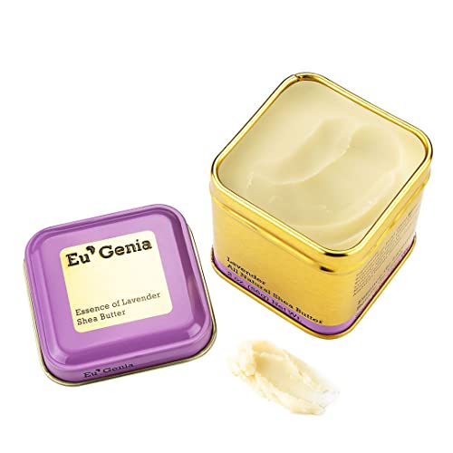 Eu'Genia Everyday Shea Butter (Lavender, 2oz), 100% Pure Unrefined Ghanaian Shea, Premium Face & Body Moisturizer for All Skin and Hair Types