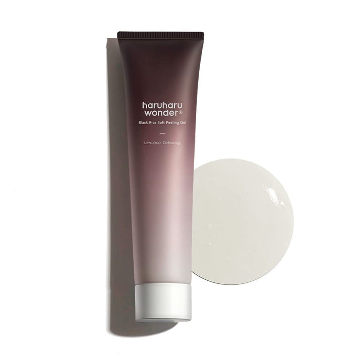 Haruharu Wonder Black Rice Soft Peeling Gel 100ml, Complete exfoliation, moisturizing and nourishing, Dead cell removal, Lavender oil