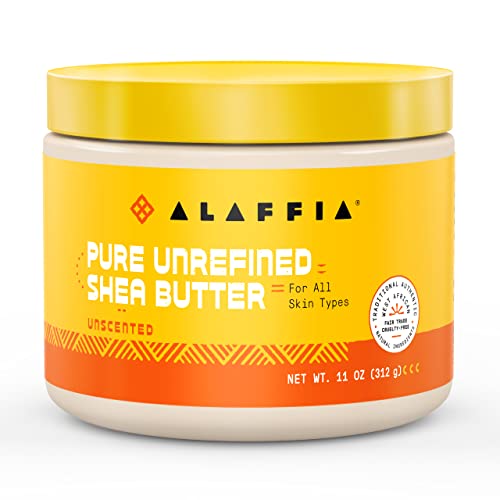 Alaffia, Pure Unrefined Shea Butter, Unscented, 11 oz