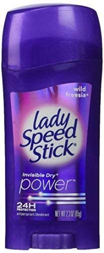 Lady Speed Stick Antiperspirant Deodorant, Invisible Dry, Wild Freesia 2.30 oz