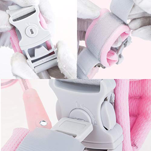 Anti Lost Wrist Link (8.2ft), Socub Breathable Toddler Leash Wrist for Child Safety, Wrist Link for Kids with Key Lock, Blue