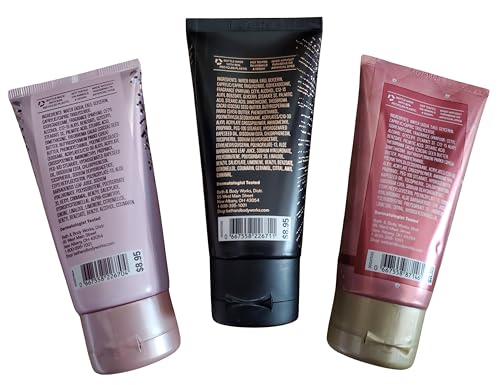 Bath & Body Works Travel Size Ultimate Hydration Body Creams: Thousand Wishes, Into the Night, Champagne Toast 2.5 Ounces Set of 3