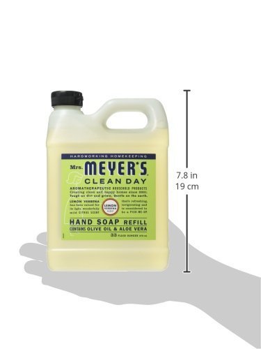 Mrs. Meyers Liquid Hand Soap Refill Lemon Verbena 33 Ounces (Pack of 2)