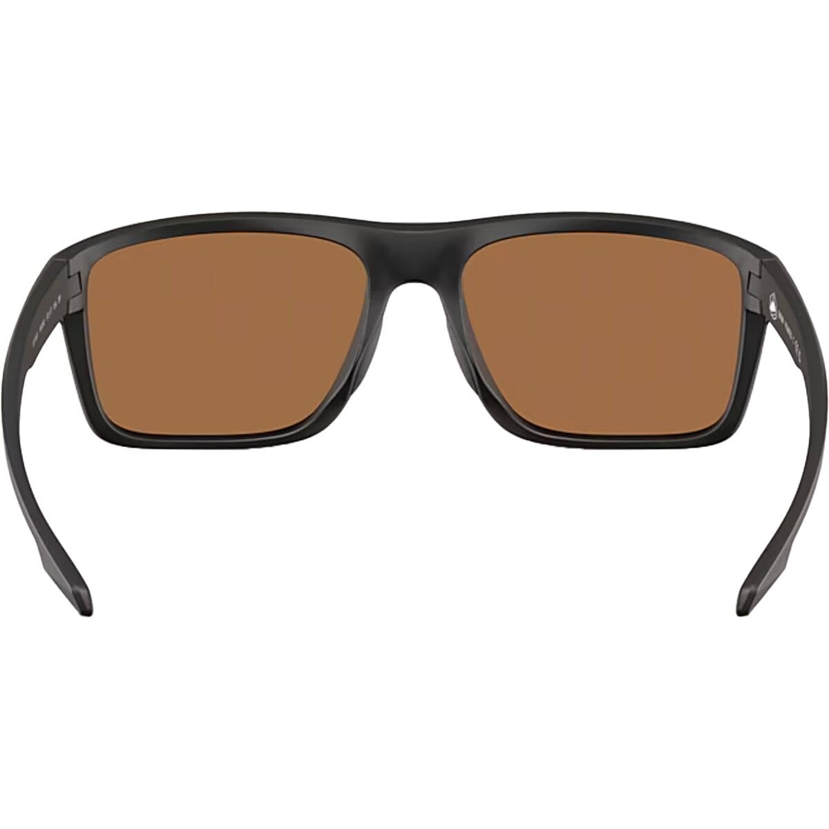 Native Eyewear Men's XD9043 Tavern Square Sunglasses, Matte Black/Brown Polarized, 57 mm