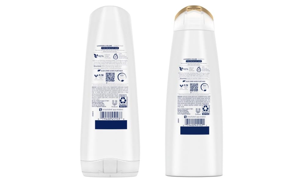 Dove Nourishing Rituals Haircare - Thickening Ritual - Shampoo & Conditioner Set - Net Wt. 12 FL OZ (355 mL) Per Bottle - One Set