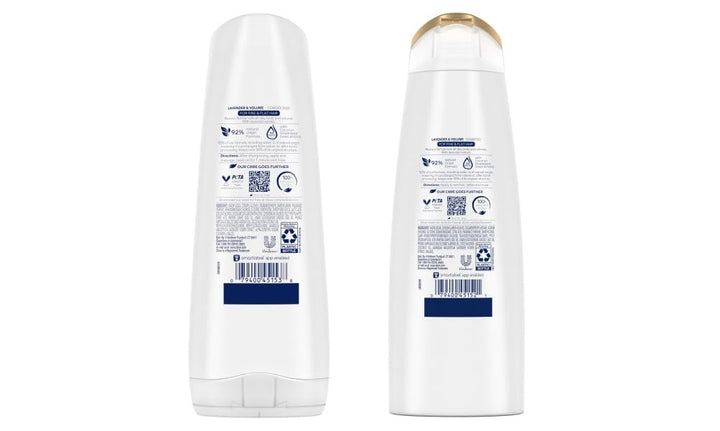Dove Nourishing Rituals Haircare - Thickening Ritual - Shampoo & Conditioner Set - Net Wt. 12 FL OZ (355 mL) Per Bottle - One Set