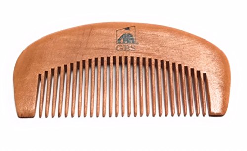 GBS Large Bamboo Wood Beard Comb
