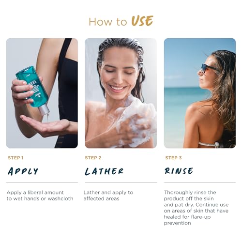 Abundant Natural Health Ocean Soothe Inverse Relief Body Wash with Highly Concentrated Pure Magnesium Salts to Cleanse and Hydrate Dry, Flaky Skin, Moisturizing, Fragrance-Free, 240mL