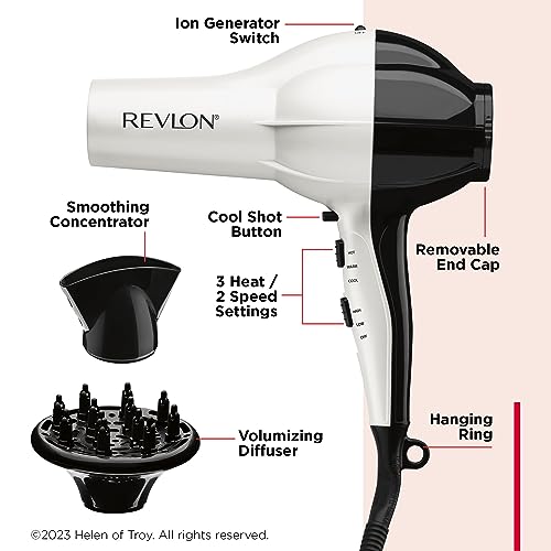 Revlon Shine Booster Hair Dryer | 1875W Smooth Blowout and Maximum Volume