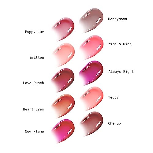The Crème Shop Ultra-Moisturizing, 12HR+ Long-Lasting Glossy Lip Stain - Sunflower Seed Oil & Glycerin Infused for Soft, Hydrated Lips – SMITTEN