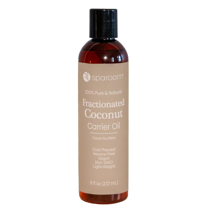 SpaRoom 100% Pure and Natural Carrier Oil, Hair and Skin Moisturizer, Aromatherapy and Massage Oil Base for Essential Oils, 8 Ounces, Fractionated Coconut Oil