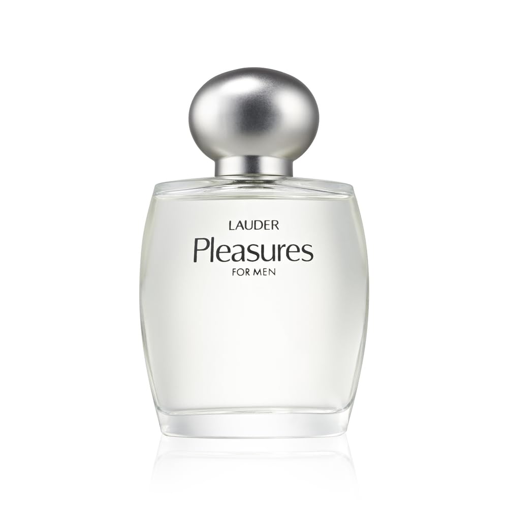 Estée Lauder Pleasures for Men Cologne Spray with Notes of Sandalwood, Citrus & Nectarine | Cologne for Men, 3.4 Fl Oz